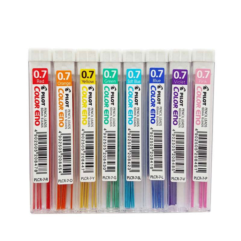 نوک مدادنوکی 0.7 میلی متری پایلوت مدل Eno-color بسته 8 عددی