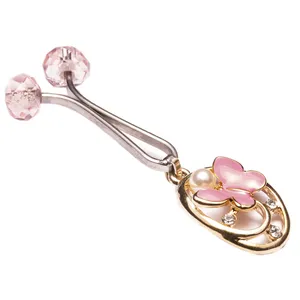 گیره روسری آویزدار دینا طرح پروانه کد B031