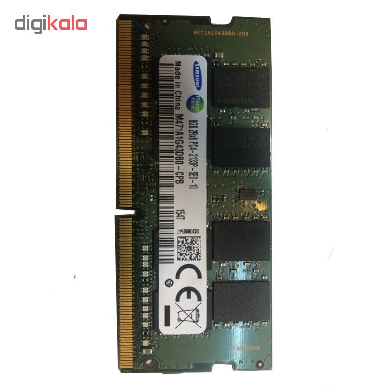 رم لپ تاپ DDR4 تک کاناله 2133 مگاهرتز CL11 سامسونگ مدل M471A1G43DB0 ظرفیت 8 گیگابایت