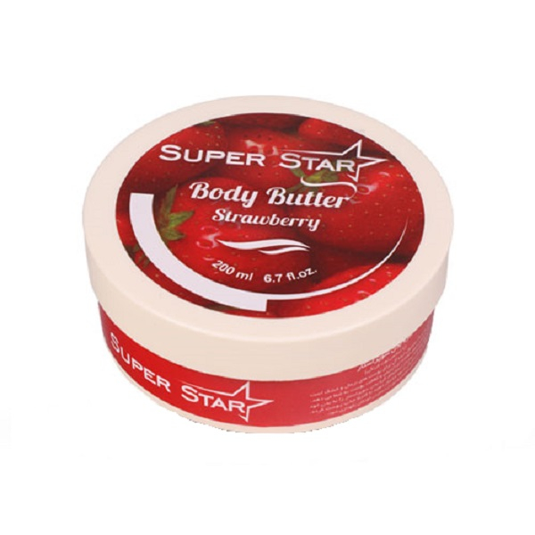 کره بدن سوپر استار مدل Strawberry حجم 200 میلی لیتر