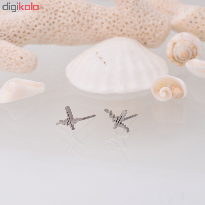 گوشواره زنانه طرح نبض کد GO1263