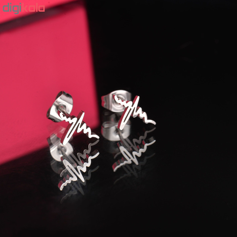 گوشواره زنانه طرح نبض کد GO1263