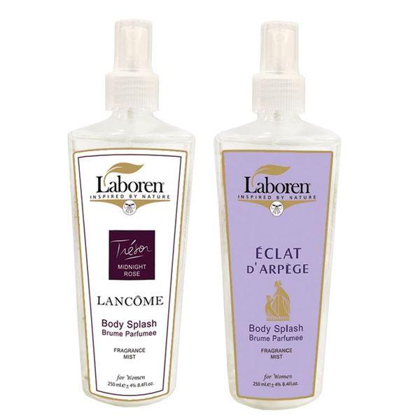 بادی اسپلش زنانه لابورن مدل Lancome & Eclat حجم 250 میلی لیتر مجموعه 2 عددی بادی اسپلش زنانه لابورن مدل Lancome & Eclat حجم 250 میلی لیتر مجموعه 2 عددی