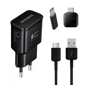 شارژر دیواری مدل EP-TA20EWE به همراه کابل تبدیل USB-C و مبدل USB-C و  USB-C OTG