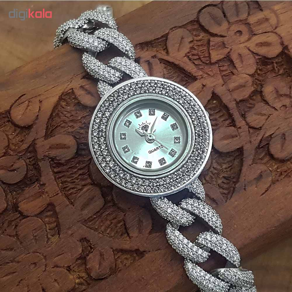 ساعت مچی عقربه ای زنانه نقره ترمه 1 مدل WT01