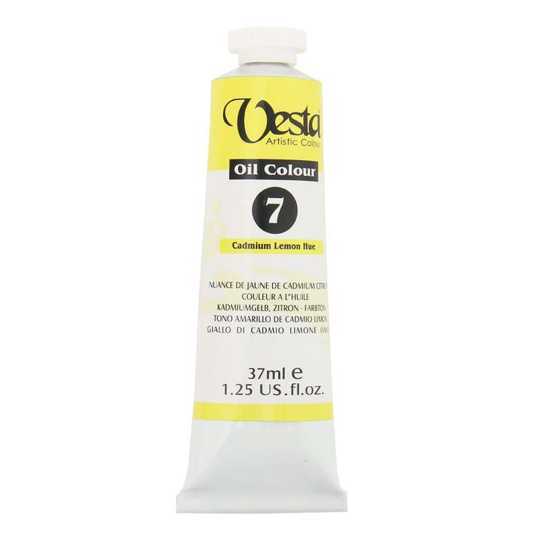 رنگ روغن وستا مدل Cadmium Hue 7 حجم 37 میلی لیتر رنگ روغن وستا مدل Cadmium Hue 7 حجم 37 میلی لیتر