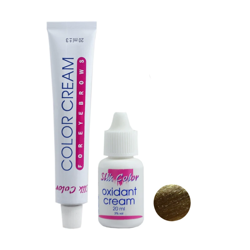 کیت رنگ ابرو سلیک کالر شماره 8.07 حجم 20 میلی لیتر رنگ بلوند کاراملی