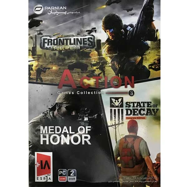 مجموعه بازی action games collection 3 مخصوص pc نشر پرنیان