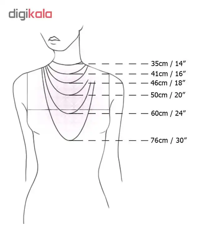 گردنبند طلا 18 عیار زنانه مانچو مدل sfg633