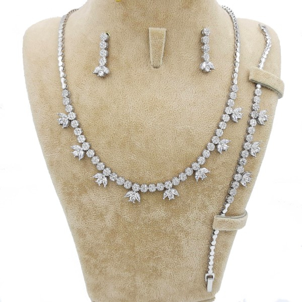 نیم ست نقره زنانه مدل MTJ02