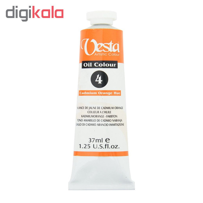 رنگ روغن وستا مدل Cadmium Orange Hue 4 حجم 37 میلی لیتر