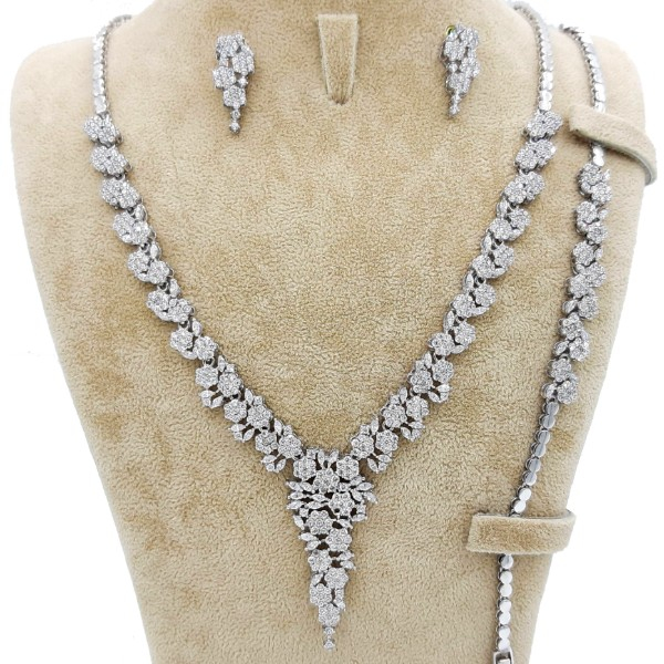 نیم ست نقره زنانه مدل MTJ03