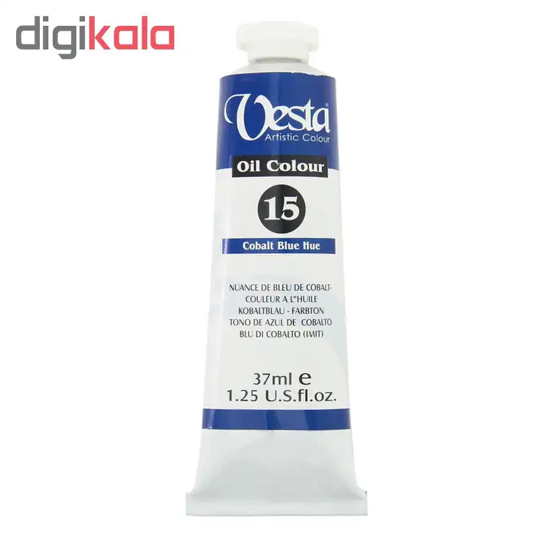 رنگ روغن وستا مدل Cobalt Blue Hue 15 حجم 37 میلی لیتر
