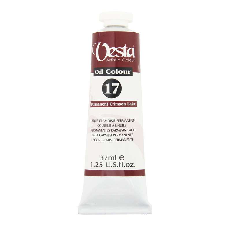 رنگ روغن وستا مدل Permanent Crimson Lake 17 حجم 37 میلی لیتر رنگ روغن وستا مدل Permanent Crimson Lake 17 حجم 37 میلی لیتر