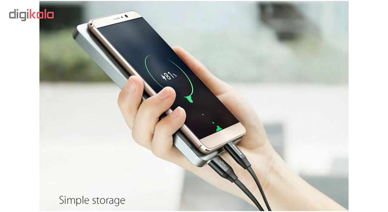 کابل تبدیل USB به USB-C باسئوس مدل Nimble طول 0.23 متر