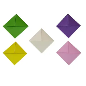 نشانگر کتاب طرح اوریگامی مدل colorful مجموعه 5 عددی 