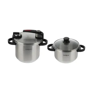 ست زودپز و قابلمه یورولوکس مدل EU-PC6354YSS-5+7L