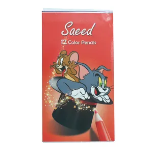 مداد رنگی 12 رنگ سعید کد TJ-R12