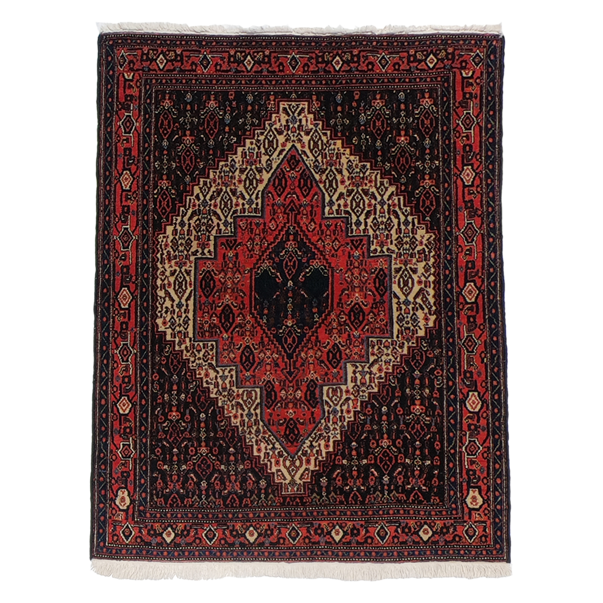 یک جفت فرش دستبافت قدیمی یک و نیم متری کد 9803204