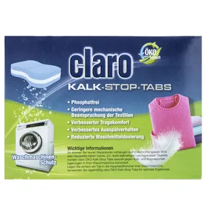 قرص جرم گیر ماشین لباسشویی کلارو مدل Kalk-Stop بسته 20 عددی