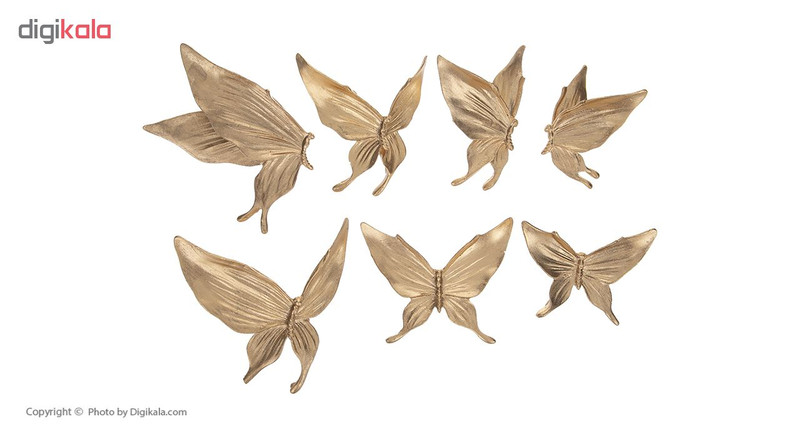 دیوارکوب طرح پروانه مدل GOL01 مجموعه 7 عددی