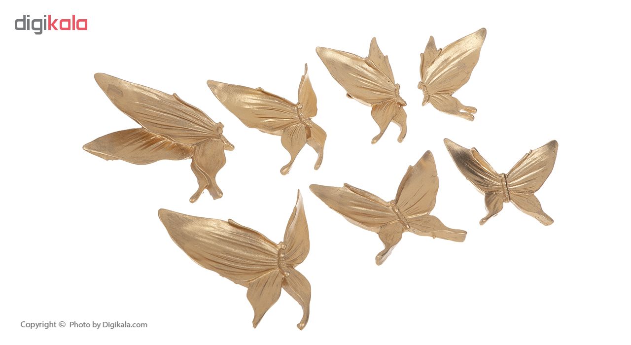 دیوارکوب طرح پروانه مدل GOL01 مجموعه 7 عددی