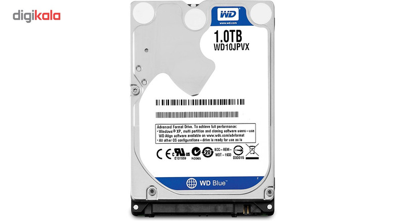 هارددیسک اینترنال وسترن دیجیتال مدل Blue WD10JPVX ظرفیت 1 ترابایت