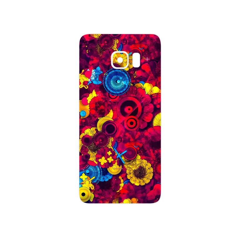 برچسب پوششی ماهوت مدل Vector Flower Garden Digital Art مناسب برای گوشی موبایل سامسونگ Galaxy S6 Edge Plus