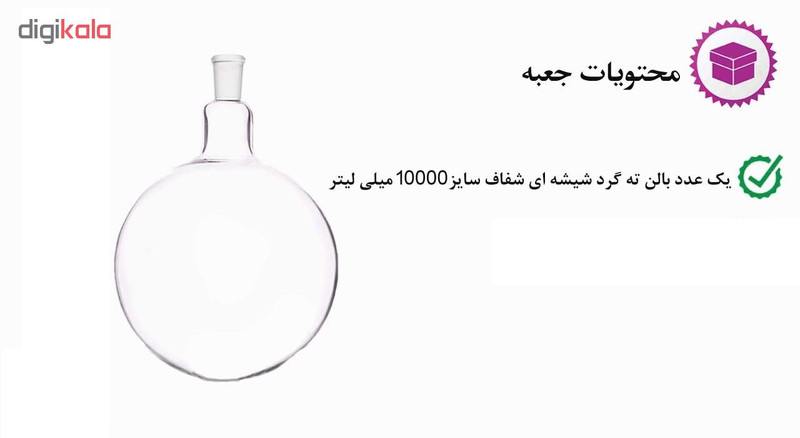 بالن آزمایشگاهی مدل BTG ظرفیت 10000 میلی لیتر