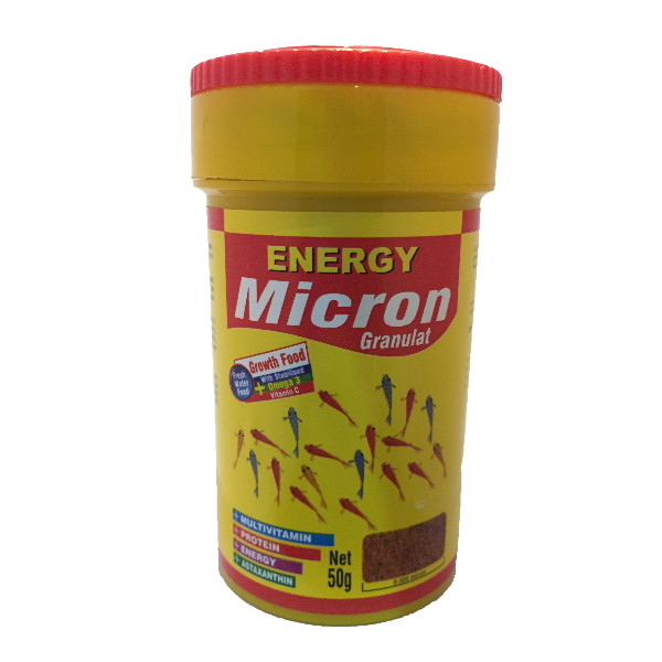 غذا ماهی انرژی مدل MICRON GRANULAT وزن 50 گرم