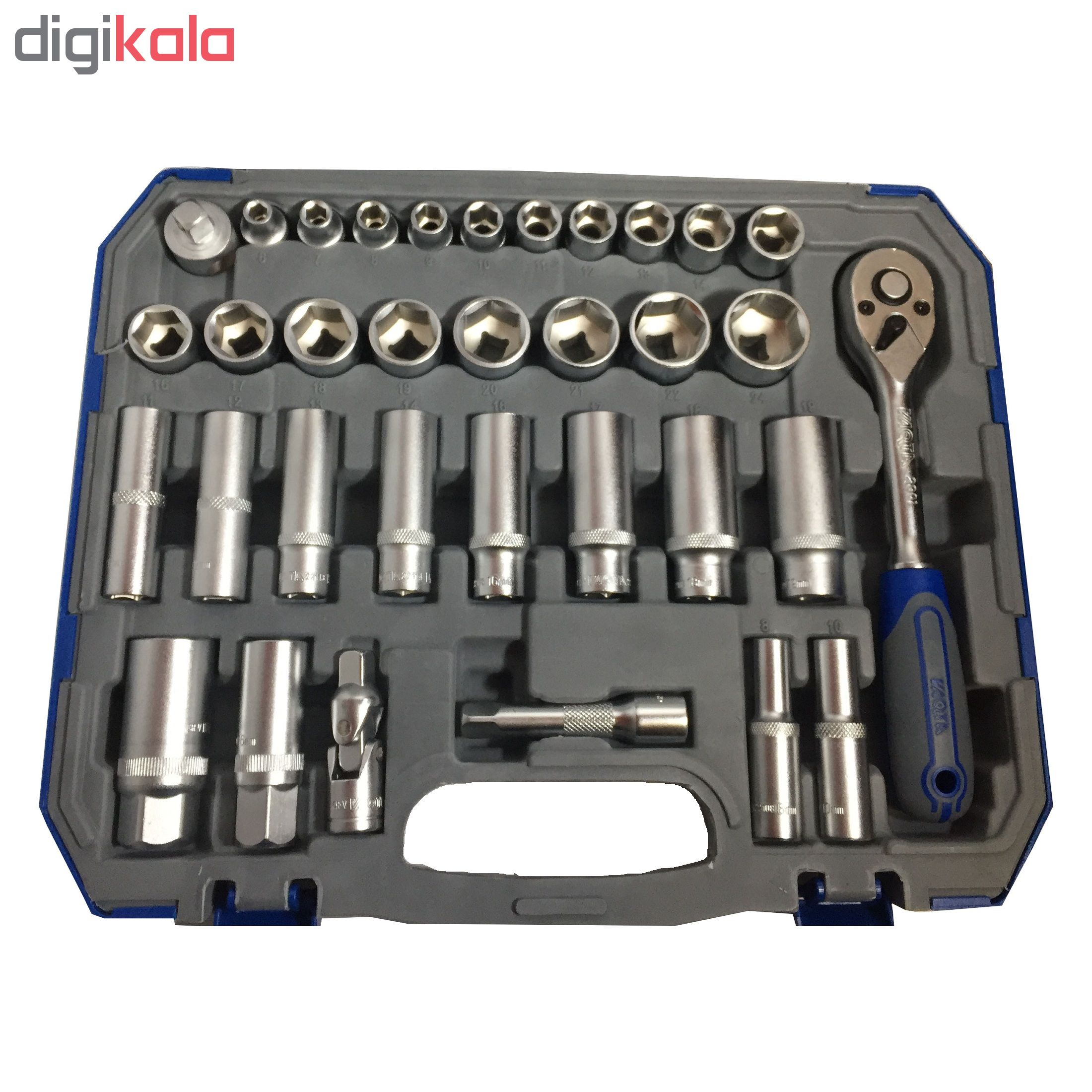 مجموعه 61 عددی آچار و سری بکس واکتا کد 8302