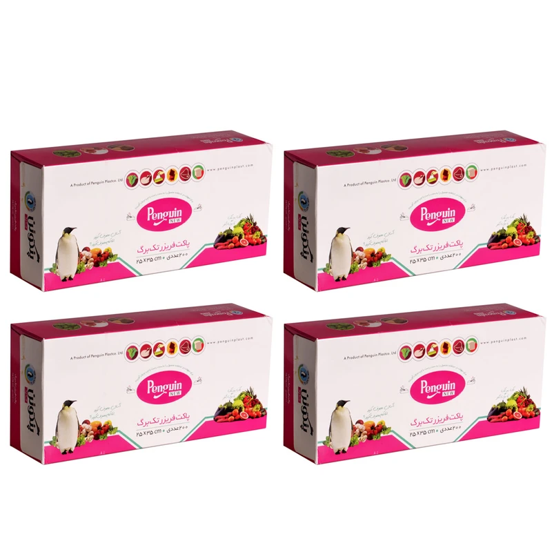 کیسه فریزر پنگوئن کد 10200 بسته 4عددی