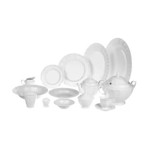 سرویس غذاخوری 103 پارچه چینی زرین ایران سری نئوکلاسیک مدل Simple درجه عالی