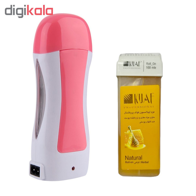 گرم کننده موم لیکر مدل 001 به همراه موم کوآف مدل Honey وزن 100 گرم