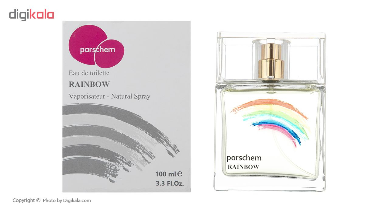 ادو تویلت زنانه پارسکم مدل Rainbow حجم 100 میلی لیتر