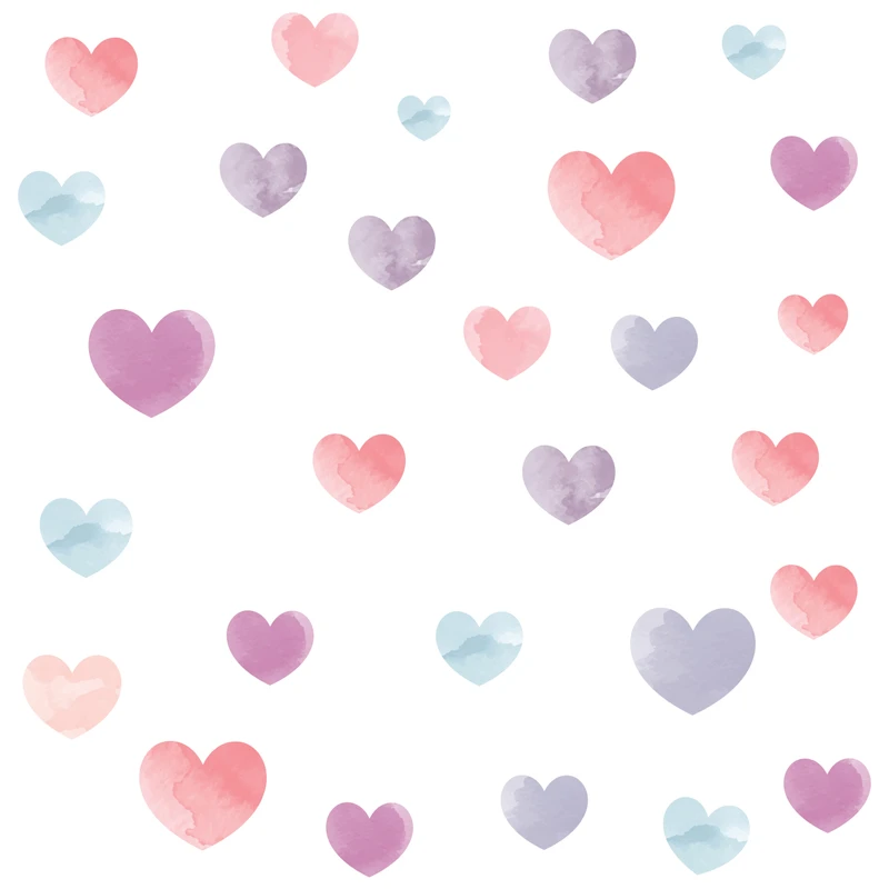 استیکر دیواری صالسو آرت مدل love watercolor3 hk