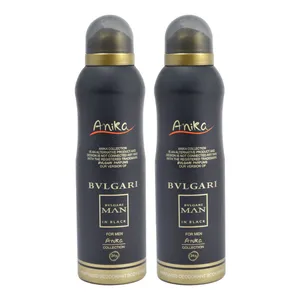 اسپری خوشبو کننده بدن مردانه آنیکا مدل Bvlgari in black حجم 200 میلی لیتر مجموعه 2 عددی