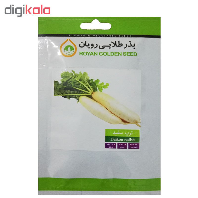 بذر ترب سفید بذر طلایی رویان کد BZT-111