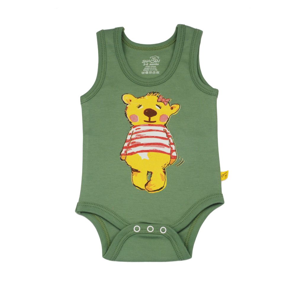 بادی نوزادی دخترانه شابن طرح خرس دختر - - 1