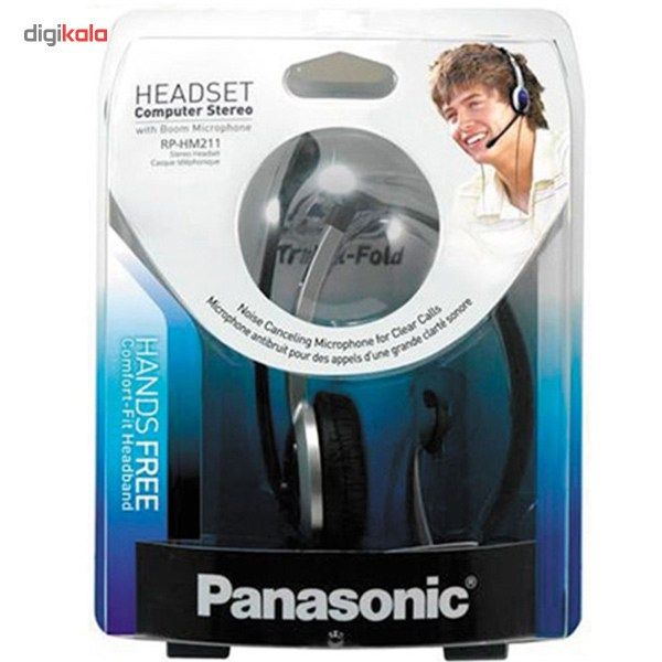 هدست کامپیوتر روگوشی پاناسونیک مدل RP-HM211 main 1 2