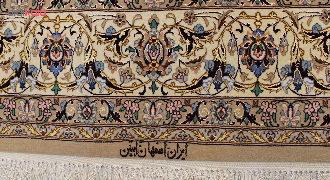 فرش دستبافت سه و نیم متری اصفهان ابتین کد 1105648