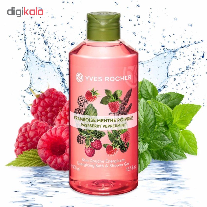 شامپو بدن ایو روشه مدل raspberry peppermint حجم 400 میلی لیتر