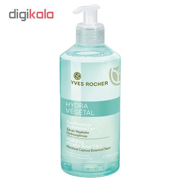 آب پاک کننده صورت ایو روشه سری hydra Vegetal مدل hydration Micellar 2 In 1 حجم 390 میلی لیتر -  - 2