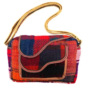 کیف رو دوشی جاجیم طرح گلیمی کد 50