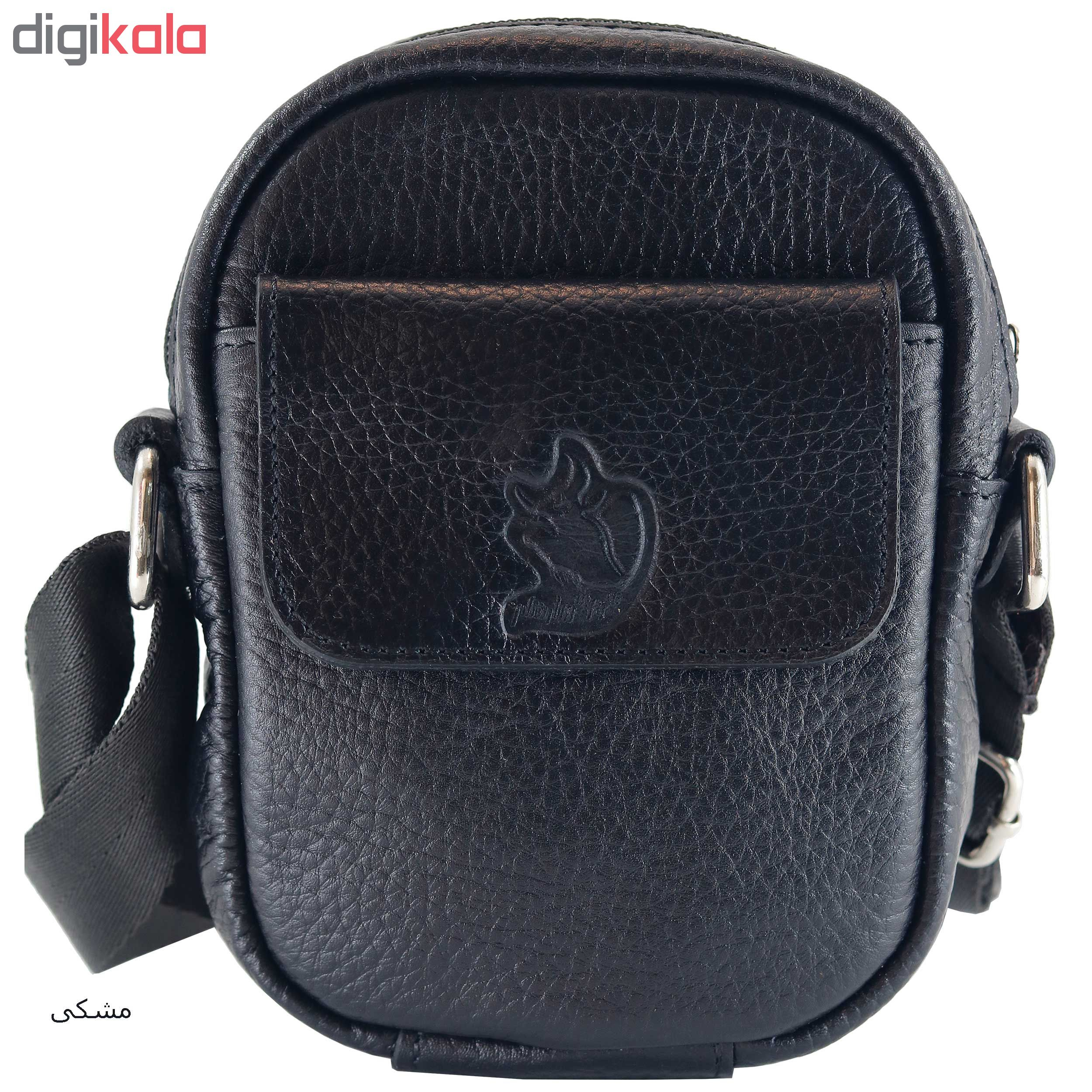 کیف رودوشی چرم چهارنظم مدل 18045