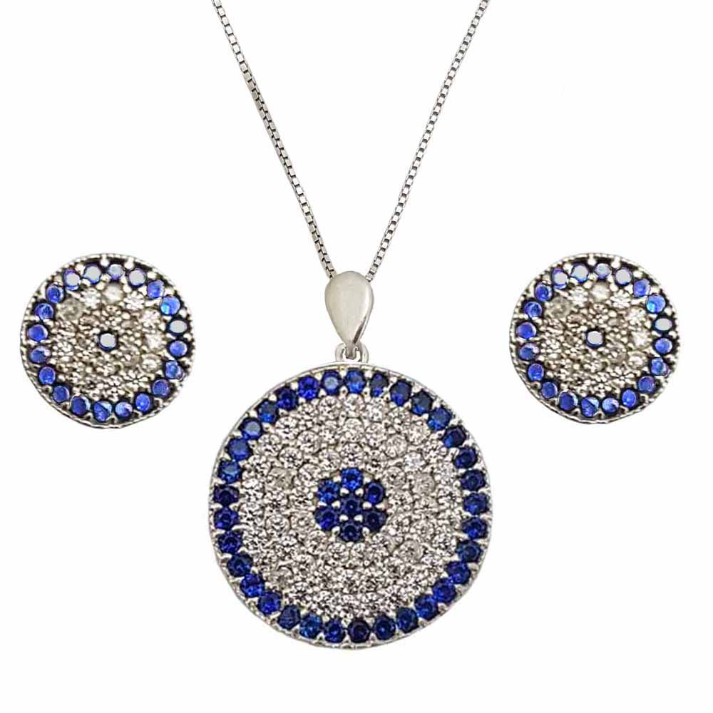 نیم ست نقره زنانه ترمه 1 کد AR56