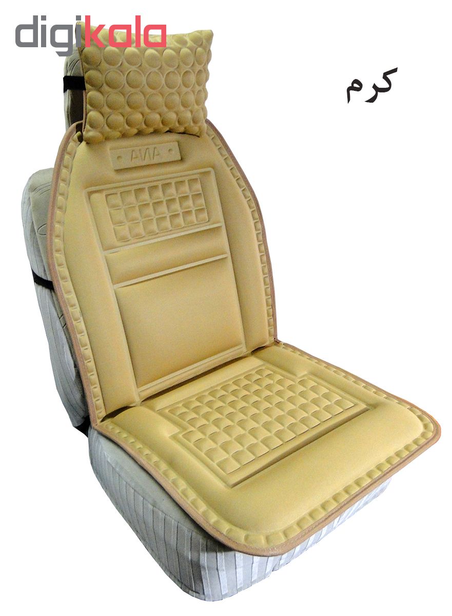 پشتی صندلی خودرو آنا کد 02 به همراه پشت گردنی صندلی مجموعه 2 عددی
