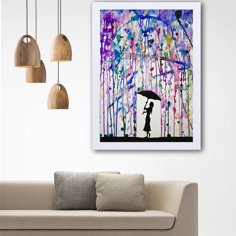 تابلو گالری استاربوی طرح باران مدل هنری L15