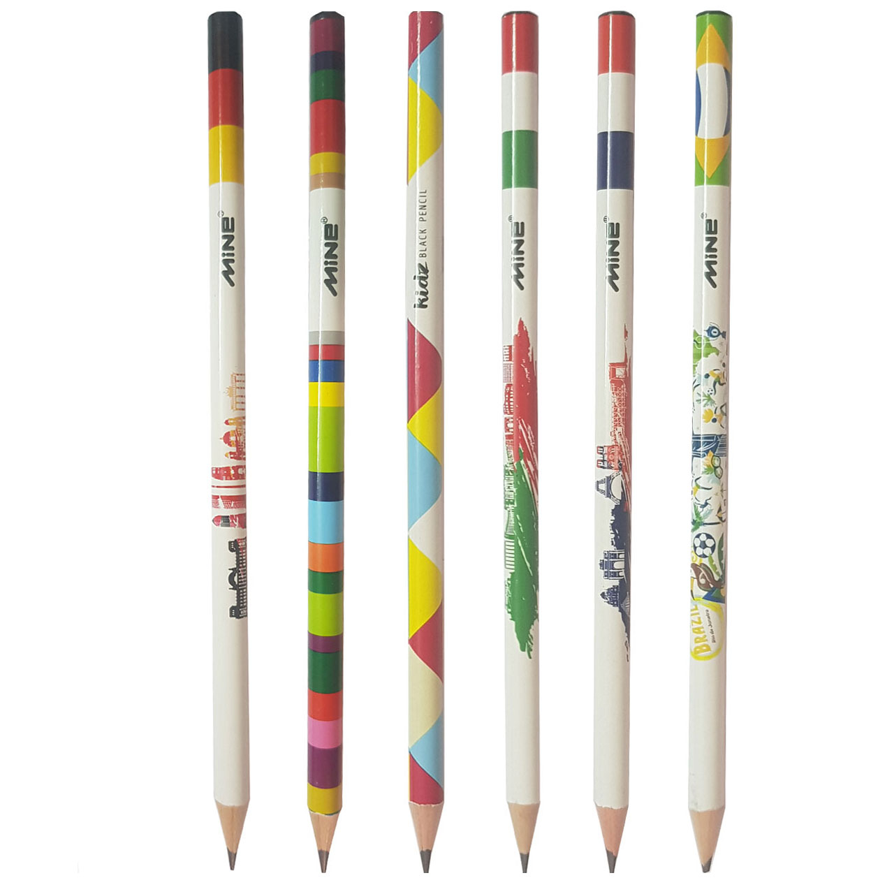 مداد مشکی ماین مدل PC872-2 بسته 6 عددی