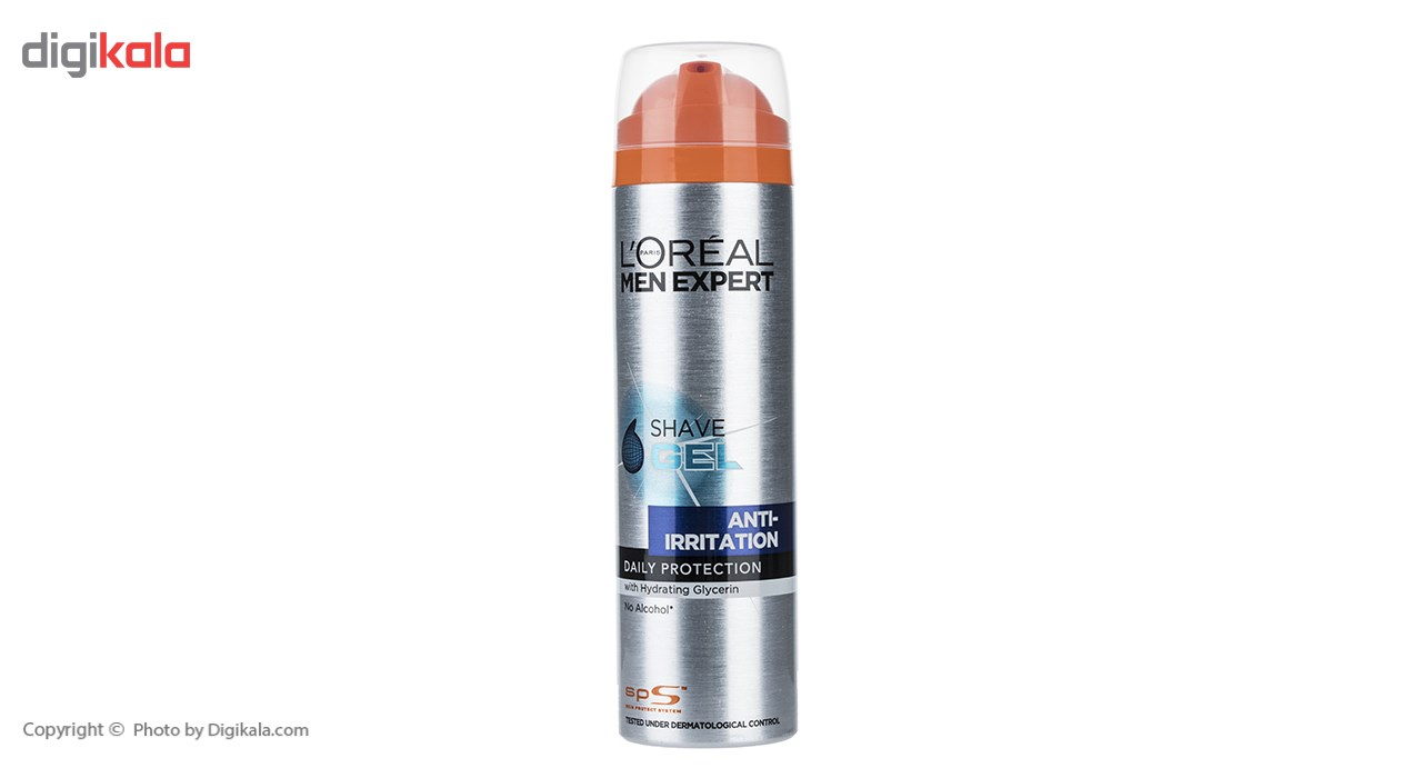 ژل اصلاح لورآل سری Men Expert مدل Anti Irritation حجم 200 میلی لیتر